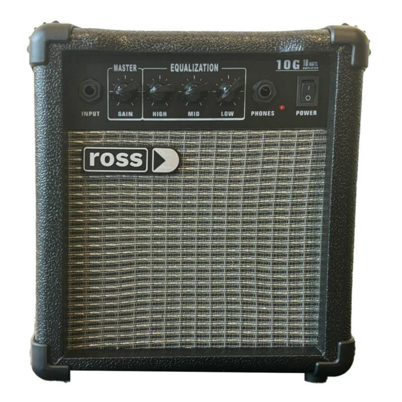 Amplificador Para Guitarra - Ross - 10W - Parlante 5 - Distorition - 3 Eq - G-10
