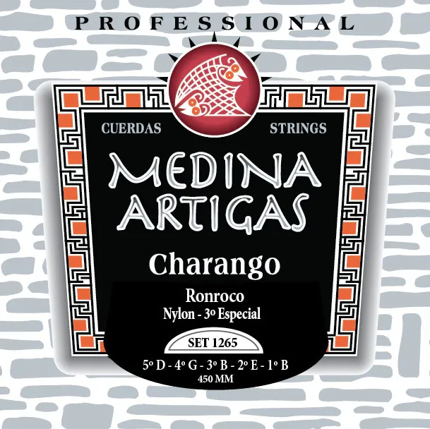 Encordado - Medina Artigas - Charango - Ronroco - Black - Nylon - 3Ra Special - 1265