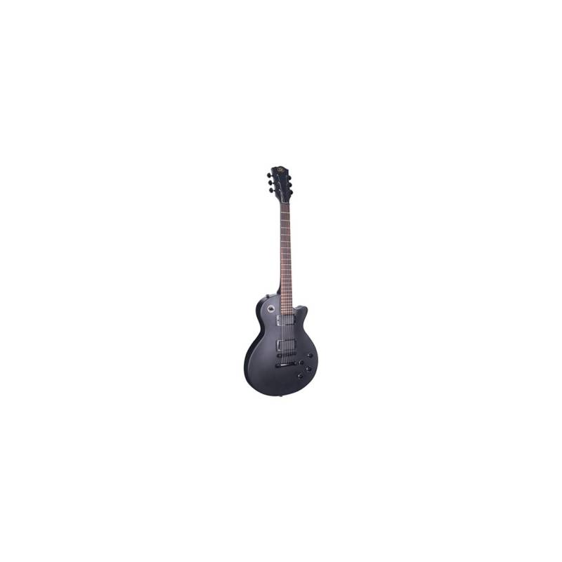 Guitarra Electrica - Sx - Les Paul - Mastil Encolado - Sin Pickguard - Microfonos 2 Humbucker Negros - Accesorios Negros - Negro Satinado - Ee3S