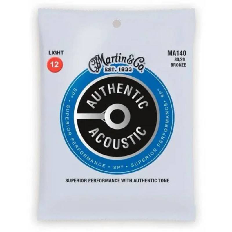 Encordado - Martin & Co - Guitarra Acustica - 80/20 - Originals - 012-054 - M140