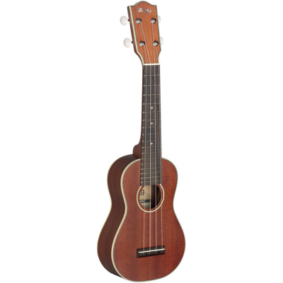Ukelele - Stagg - Soprano - Caoba Macizo - Aros Y Fondo Caoba Macizo - Con Funda - Us80  