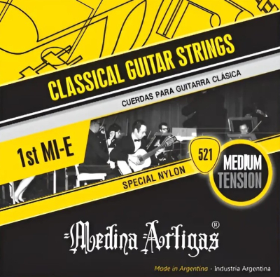 Cuerda - Medina Artigas - 1Era - Guitarra Criolla - Sobre Amarillo - 520-1  