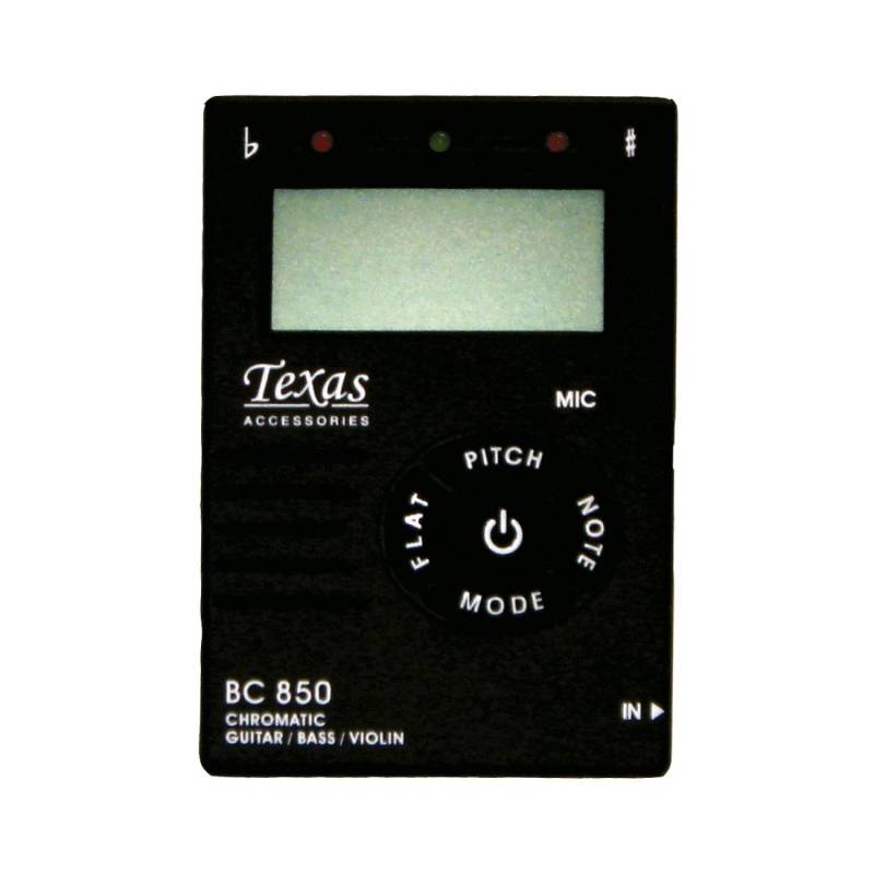 Afinador - Texas - Digital Cromatico - Display Lcd - Bc-850
