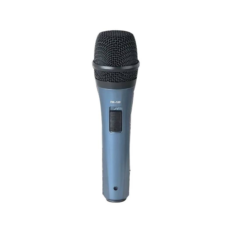 Microfono - Ross - Vocal - Dinamico - Supercardioide - 60Hz A 14Khz - Xlr - Azul - Carcaza Plástica - Cable Xlr-Plug - Fm-138