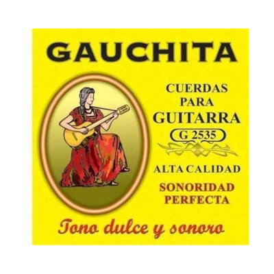 Encordado - Martin Blust - Guitarra Criolla - Gauchita - Tension Media - G2535  