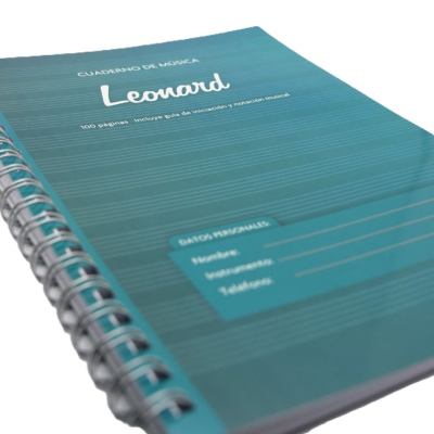 Cuaderno - Leonard - Pentagramado - 50 Hojas - Espiralado - Lnd50  
