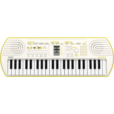 Teclado - Casio - 44 Teclas Mini - 100 Sonidos - 32 Polifonias - 50 Ritmos - 10 Melodias - 4 Reverberancia - Lcd - Blanco/Verde - Sa80  