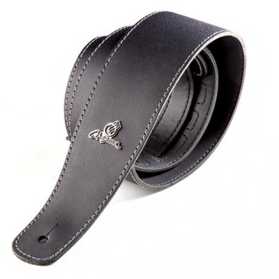 Correa - Magma - Forrada - Cuero - Negro - Con Logo Metal - Smc01  