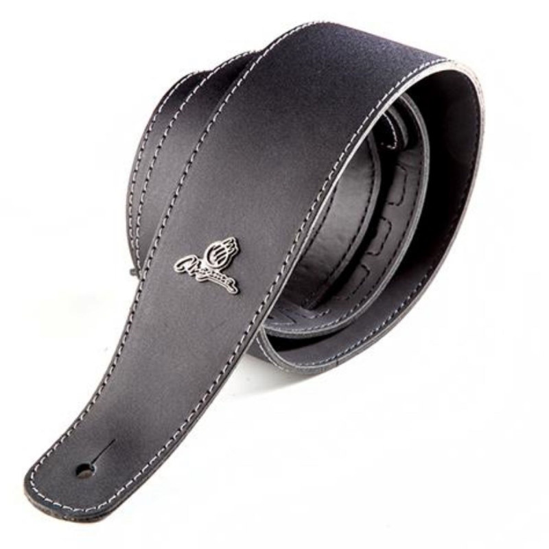 Correa - Magma - Forrada - Cuero - Negro - Con Logo Metal - Smc01