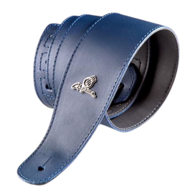 Correa - Magma - Forrada - Cuero - Azul Marino - Con Logo Metal - Smc03  