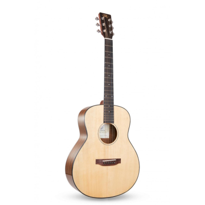 Guitarra Acustica - Sx - Cuerpo Mini - Grand Symphony - Mastil De Caoba - Tapa Picea - Fondo Y Aro Nogal - Clavijas Die-Cast - Natural Mate - Ss760    