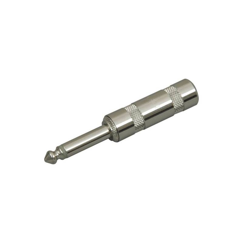 Conector - Seetronic - Plug - 1/4 - Metalico - Para Cable 4/6Mm - St201