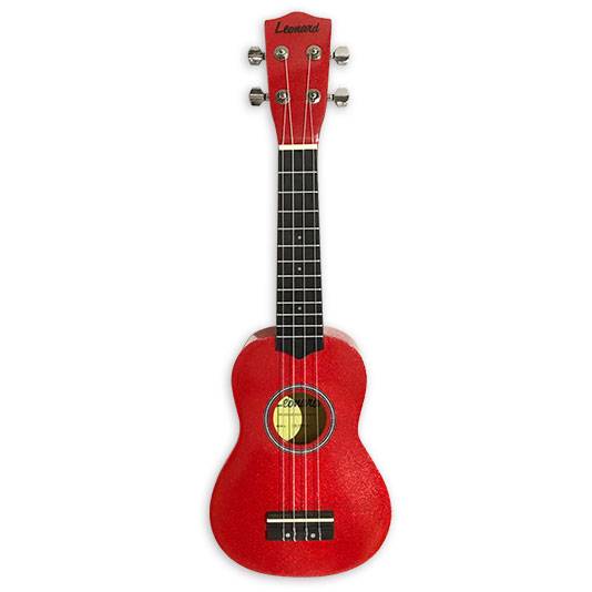 Ukelele - Leonard - Soprano - Con Funda - Rojo - Uk5Rd