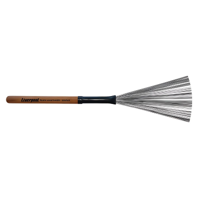 Escobillas - Liverpool - Metal - Mango Madera - Rustico -Medium - 34Cm - Va 300  