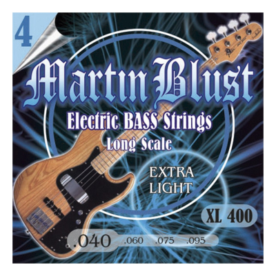 Encordado - Martin Blust - Bajo Electrico 4 Cuerdas - 040/095 - Tension Extra Baja - Escala Larga - Xl400  