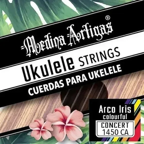 Encordado - Medina Artigas - Ukelele Concierto - Arco Iris - Colorful - 1450Ca