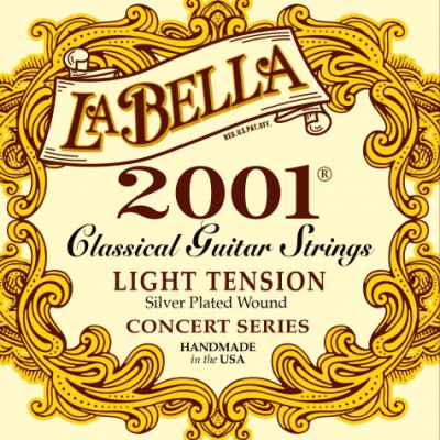 Encordado - La Bella - 2001 - Profesional - Guitarra Criolla - Tension Baja - 2001Lt  