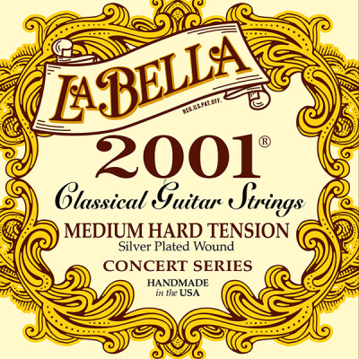 Encordado - La Bella - 2001 - Profesional - Guitarra Criolla - Tension Media/Alta - 2001Mh  