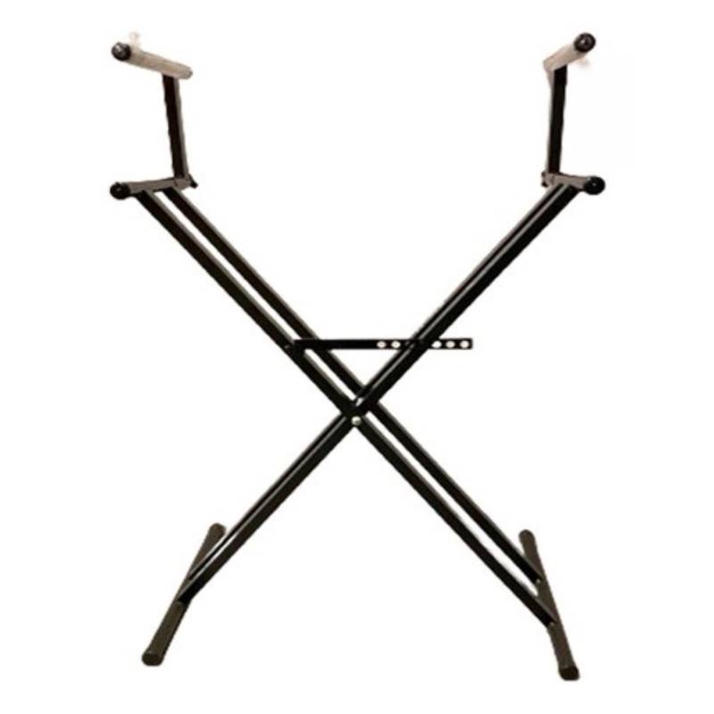 Soporte - Whale - Para Teclado - En X - Para Dos Teclados - Pata Doble - Wh515