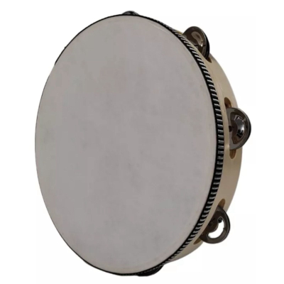 Pandereta - Accesorios Musicales - Madera - 25Cm - Sin Tensor - Parche De Cuero - Am-16325  