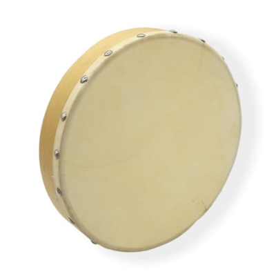 Pandereta - Accesorios Musicales - Madera - 30Cm - Sin Tensor - Parche De Cuero - Am-16326  