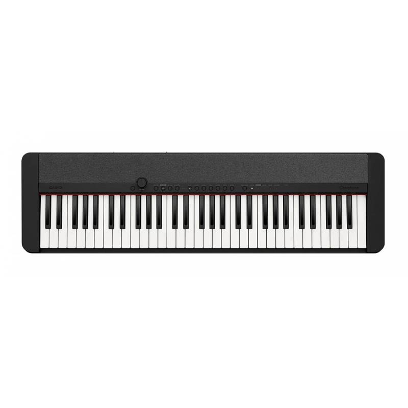 Teclado - Casio - Casiotone - 61 Teclas - 61 Sonidos - 64 Polifonias - Aix Sound - Sensitivo - Usb Micro B - App - Grabador Midi - Negro - Ct-S1Bk