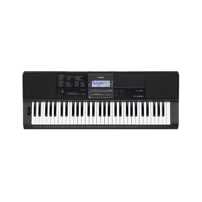 Teclado - Casio - Ct-X - 61 Teclas - 600 Sonidos - 48 Polifonias - 195 Ritmos - Aix Sound - Sensitivo - Grabador - Usb/Pendrive - Pitchbend - 4.4Kg - Ct-X800