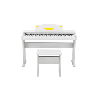 Piano - Artesia - Electrico - Niños - 61 Notas - Blanco - Fun1Wh  
