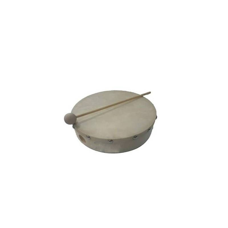 Pandero - Knight - 8 - 20Cm - Con Parche - Madera - Palillo Golpeador - Jb908P
