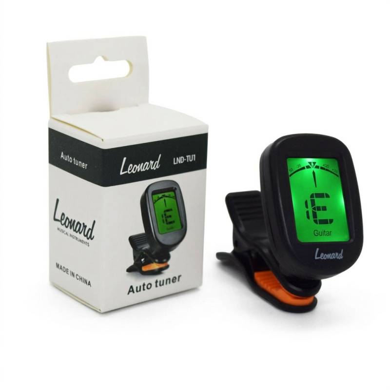 Afinador - Leonard - Clip - Cromatico - Guitarra / Bajo - Lndtu1