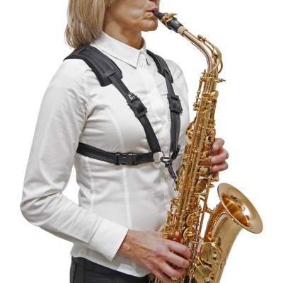 Arnes - Bg - Saxo Alto / Tenor / Baritono - Confort - Con Gancho Plastico Snap-Large - Mujer - S41Csh  