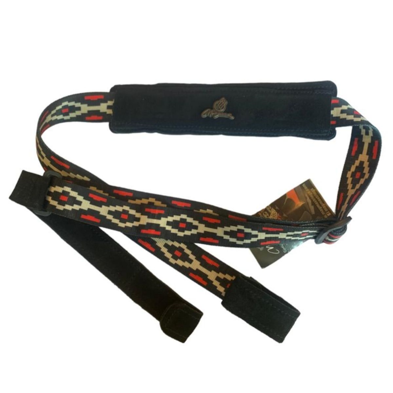 Correa - Magma - Colgante - Polyester - Guitarra Criolla - Negro - Pampa - Doble - Smpc08D