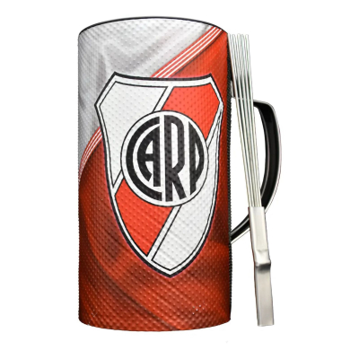 Guira - Vaso Guira - Ploteado River - 3/4L - 10.5Cm Diametro X 19Cm Alto - Plot-Rv  