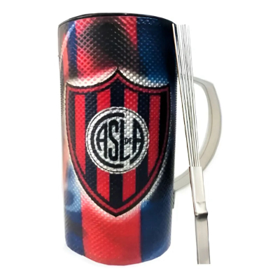 Guira - Vaso Guira - Ploteado San Lorenzo - 3/4L - 10.5Cm Diametro X 19Cm Alto - Plot-Sl  