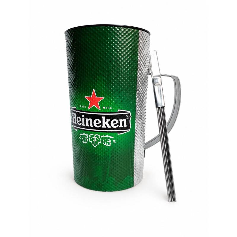 Guira - Vaso Guira - Ploteado Heineken - 3/4L - 10.5Cm Diametro X 19Cm Alto - Plot-Hei