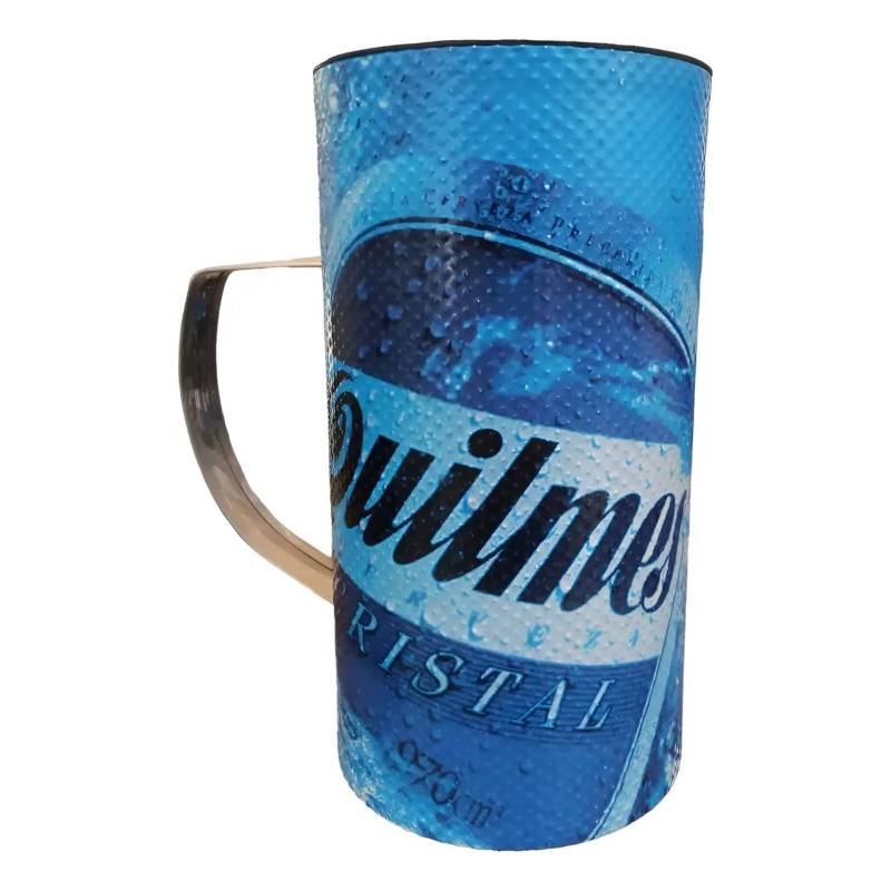 Guira - Vaso Guira - Plotreado Quilmes - 3/4L - 10.5Cm Diametro X 19Cm Alto - Plot-Qui