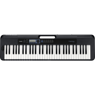 Teclado - Casio - Casiotone - 61 Teclas - 400 Sonidos - 48 Polifonias - 77 Ritmos - Sensitivo - Usb Micro B - Negro - Ct-S300  