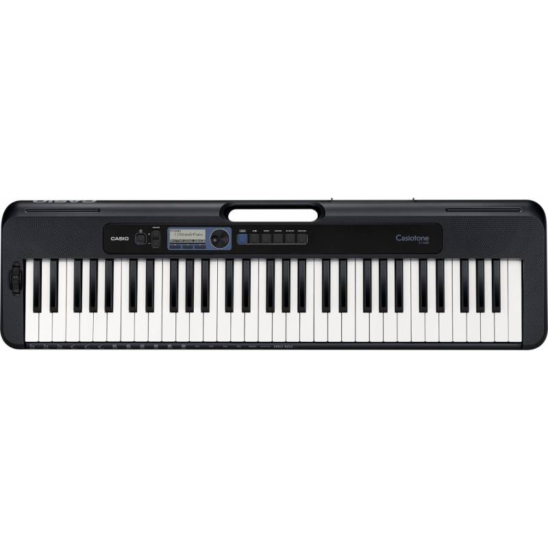 Teclado - Casio - Casiotone - 61 Teclas - 400 Sonidos - 48 Polifonias - 77 Ritmos - Sensitivo - Usb Micro B - Negro - Ct-S300