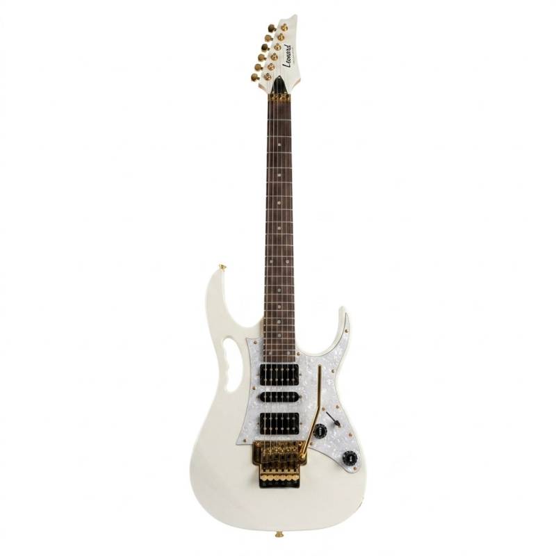 Guitarra Electrica - Leonard - Tipo Steve Vai - Floyd Rose - Blanco - Eg648Wh