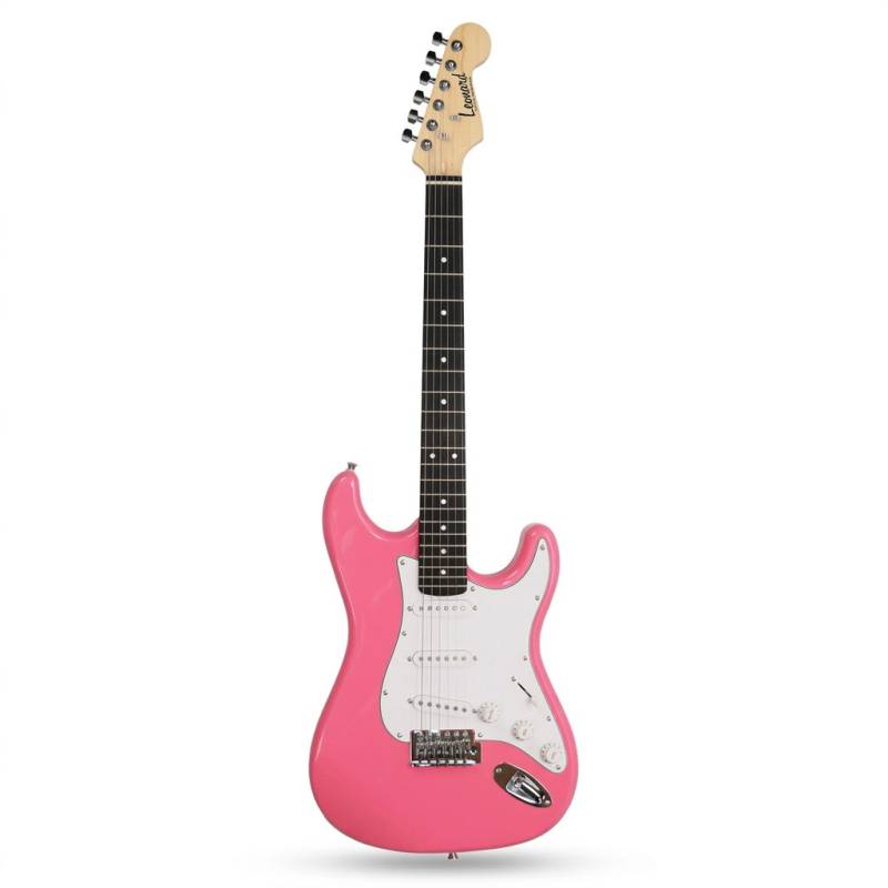 Guitarra Electrica - Leonard - Stratocaster - 3 Microfonos Simples - Palanca - Rosa - Le362Pk