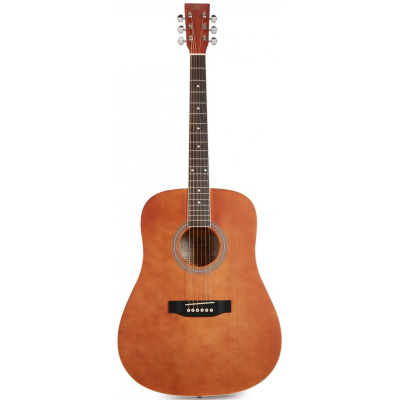 Guitarra Acustica - Sx - Diapason Rosewood - Tapa, Aro Y Fondo Tilo Brown - Sd104Br  