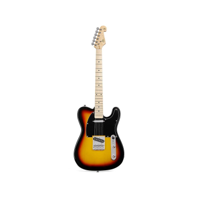 Guitarra Electrica - Sx - Modern Series - Telecaster - Mn - Ss - Pickguard Negro - Funda Incluida - Sunburst - Sem2/3Ts  