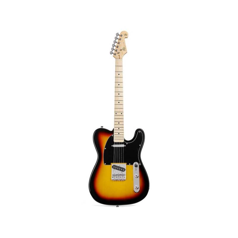 Guitarra Electrica - Sx - Modern Series - Telecaster - Mn - Ss - Pickguard Negro - Funda Incluida - Sunburst - Sem2/3Ts
