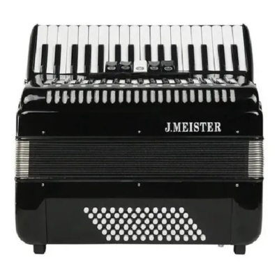 Acordeon - J Meister - 48 Bajos - 34 Teclas - 5 Registros - Negro - Bm1307Bk  