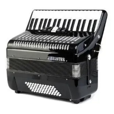 Acordeon - J Meister - 60 Bajos - 34 Teclas - 5 Registros - Negro - Bm1308Bk  