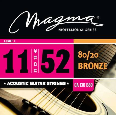 Encordado - Magma - Guitarra Acustica - 80/20 - 011-052 - Ga130B80