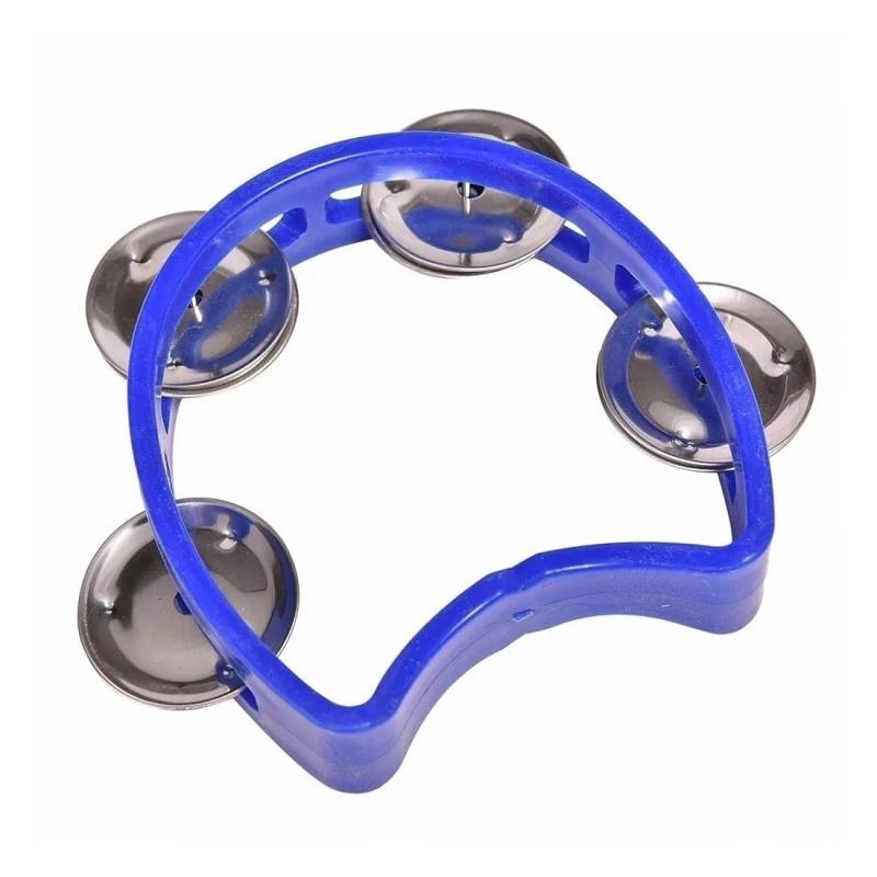 Aro Media Luna De Mano - Knight - Pequenia - 4 Sonajas Azul - Jb918-Bl