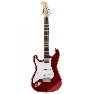 Guitarra Electrica - Leonard - Stratocaster - Para Zurdo - 3 Microfonos Simples - Palanca - Rojo Metalizado - Le365Mrd  