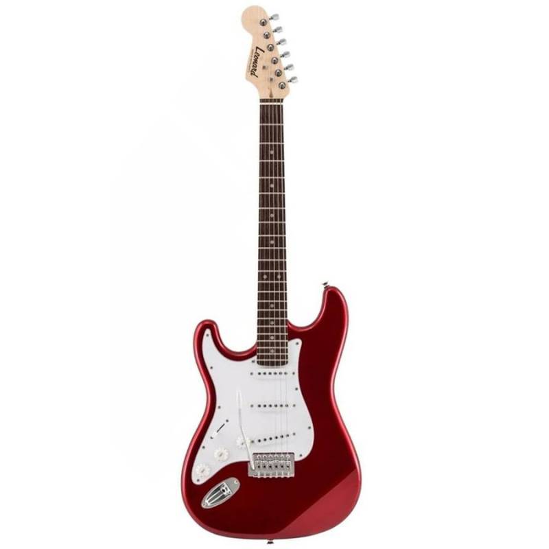 Guitarra Electrica - Leonard - Stratocaster - Para Zurdo - 3 Microfonos Simples - Palanca - Rojo Metalizado - Le365Mrd