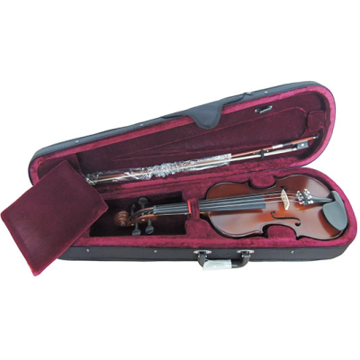 Violin - Stradella - 1/2 - Tapa De Pino Maciza - Aros Y Fondo Maple Macizo - Microafinadores - Estuche - Arco - Mv141112  
